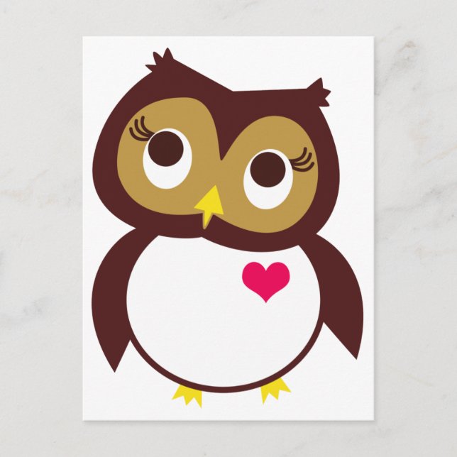 Postal Whoo le ama (Anverso)