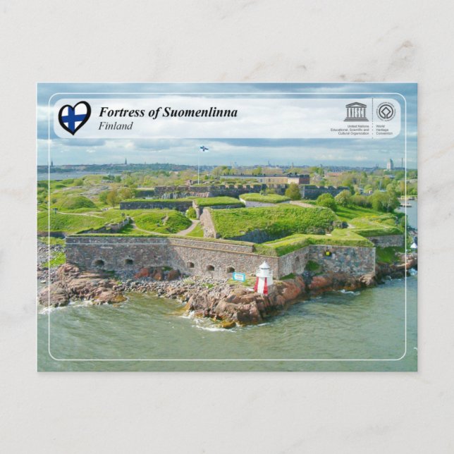 Postal WHS de UNESCO - Fortaleza de Suomenlinna (Anverso)