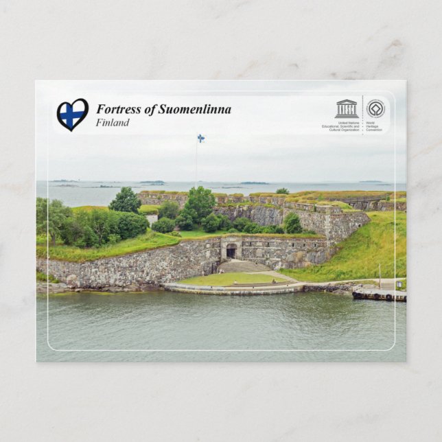 Postal WHS de UNESCO - Fortaleza de Suomenlinna (Anverso)