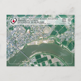 Postal WHS de UNESCO - Pabellón Naval de Mietsu - 三 重 津 海