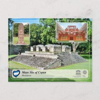 Postal WHS de UNESCO - Sitio maya de Copan