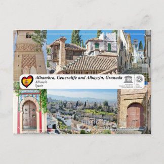 Postal WHS UNESCO - Albayzín, Granada