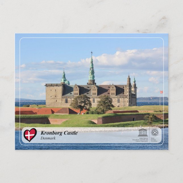 Postal WHS UNESCO - Castillo de Kronborg (Anverso)