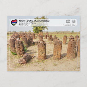 Postal WHS UNESCO - Círculos de piedra de Senegal - Wassu