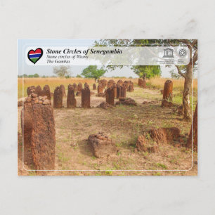 Postal WHS UNESCO - Círculos de piedra de Senegal - Wassu
