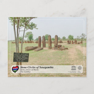 Postal WHS UNESCO - Círculos de piedra de Senegal - Wassu