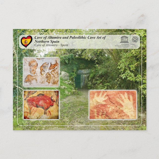 Postal WHS UNESCO - Cueva de Altamira / Cueva de Altamira