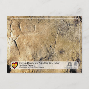 Postal WHS UNESCO - Cueva Hornos de la Peña
