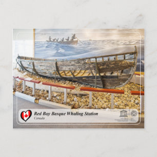 Postal WHS UNESCO - Estación de ballenas vasca de la Bahí