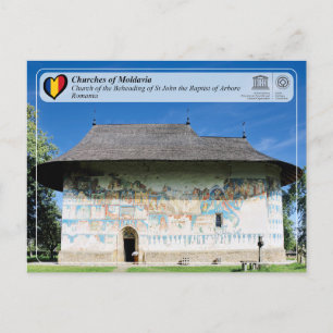 Postal WHS UNESCO - Iglesias de Moldavia - Arbore