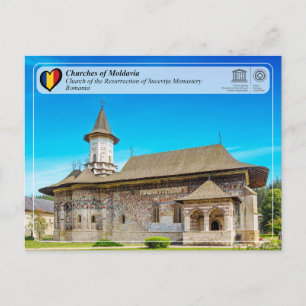Postal WHS UNESCO - Iglesias de Moldavia - Sucevita