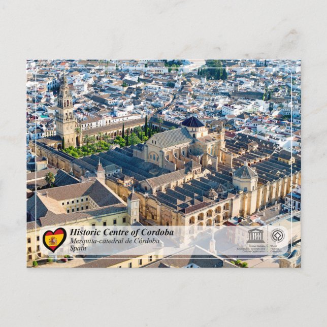 Postal WHS UNESCO - Mezquita-catedral de Córdoba (Anverso)