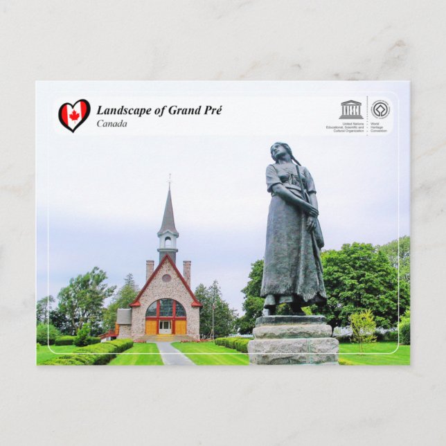 Postal WHS UNESCO - Paisaje de Gran Pré (Anverso)