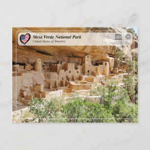 Postal WHS UNESCO - Parque nacional Mesa Verde