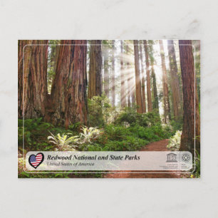 Postal WHS UNESCO - Parques nacionales y estatales de sec