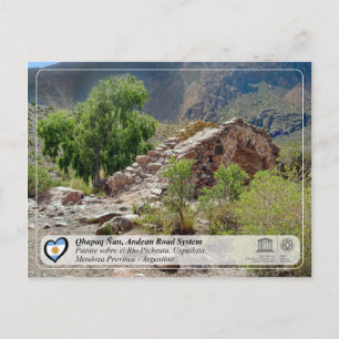Postal WHS UNESCO - Qhapaq Ñan, sistema andino de carrete