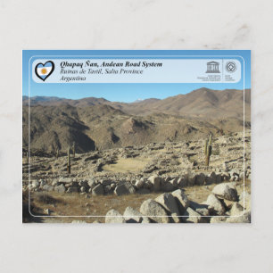 Postal WHS UNESCO - Qhapaq Ñan, sistema andino de carrete