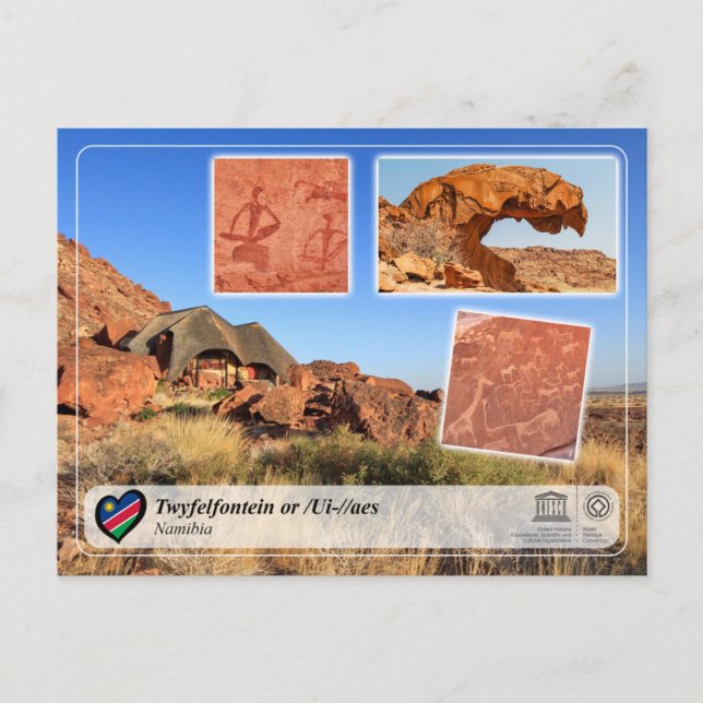 Postal WHS UNESCO - Twyfelfontein (Anverso)