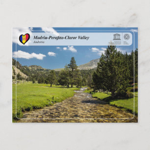 Postal WHS UNESCO - Valle de Madriu-Perafita-Claror