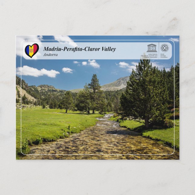 Postal WHS UNESCO - Valle de Madriu-Perafita-Claror (Anverso)