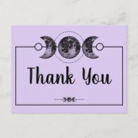 Wiccan Gracias Card Moon Handfasting Boda
