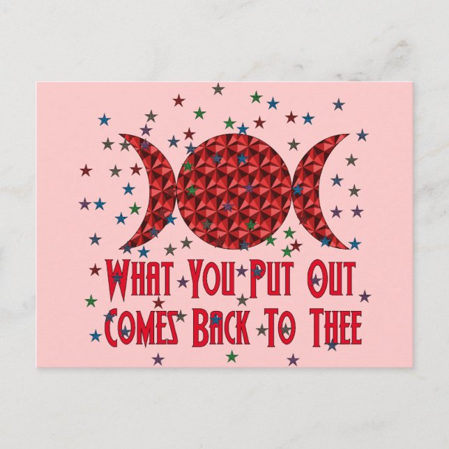 Postal Wiccan Karma (Anverso)