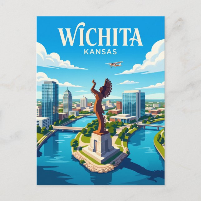 Postal Wichita Kansas (Anverso)