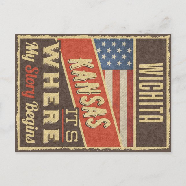 Postal Wichita Kansas (Anverso)