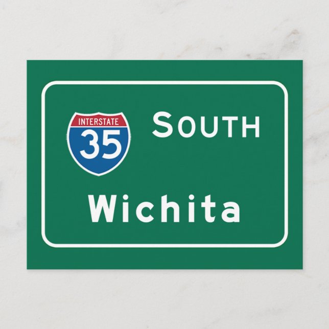 Postal Wichita, Rótulo de KS Road (Anverso)