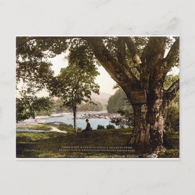 Postal Wicklow Ireland, poema de Thomas Moore (Anverso)