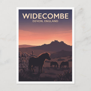 Postal Widecombe-in-the-Moor Reino Unido Viaje