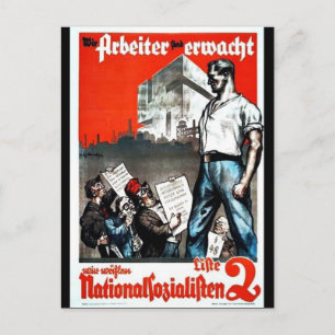 Postal Wie Arbeiter Find Erwacht