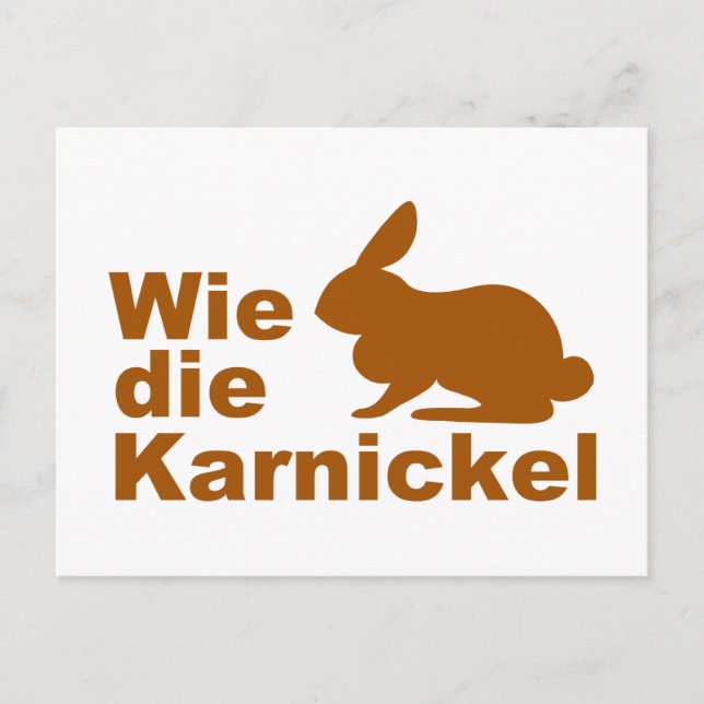 Postal Wie die Karnickel... (Anverso)