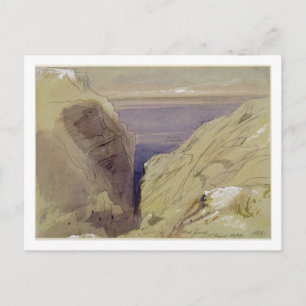 Postal Wied Zurrik, Malta, 10 am, 11 de marzo (p/c, pluma