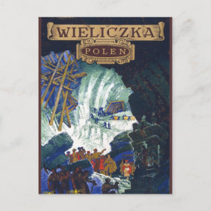 Postal Wieliczka Polen / Polonia Viaje Sal Mina Arte