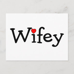 Postal Wifey con corazón