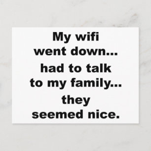 POSTAL ¡WIFI ABAJO!