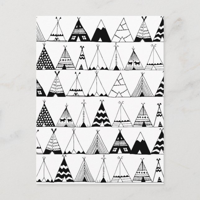 Postal Wigwam inspirado (Anverso)