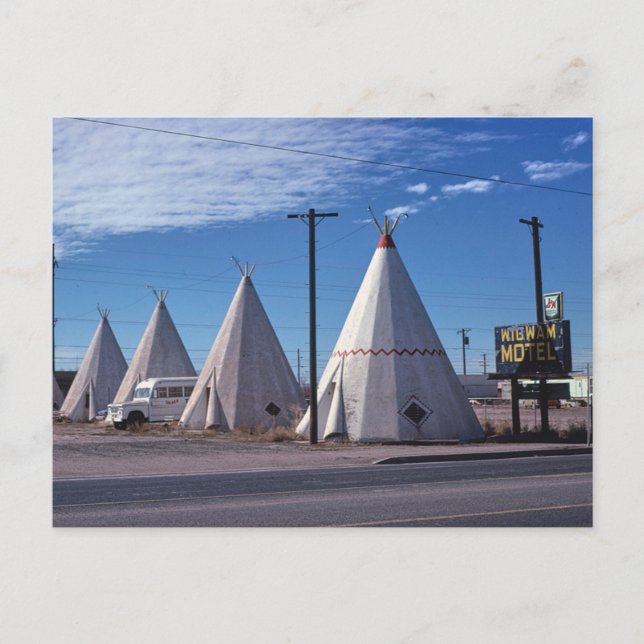Postal Wigwam Village Motel Ruta 66 Holbrook, Arizona (Anverso)