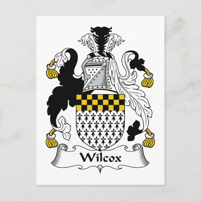 Postal Wilcox Family Crest (Anverso)