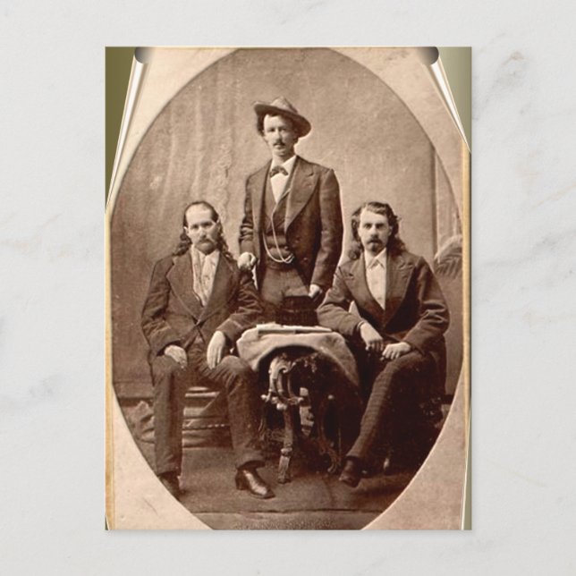 Postal Wild Bill Hickok - Texas Jack - Búfalo Bill (Anverso)