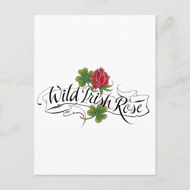 Postal Wild Irish Rosa (Anverso)