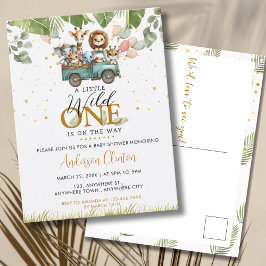 Postal Wild One Safari Baby Shower