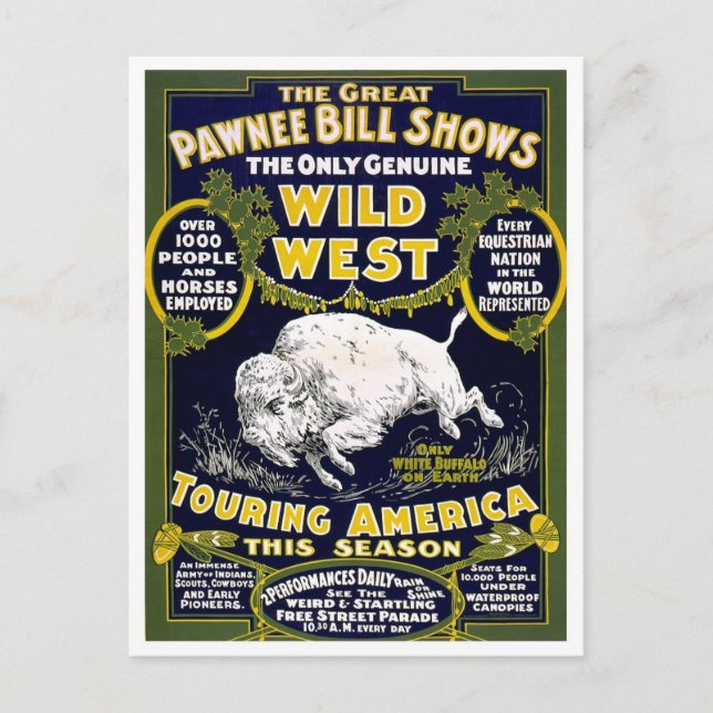 Postal Wild West Show, 1903 (Anverso)