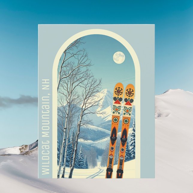 Postal Wildcat Mountain New Hampshire ski Postcard (Subido por el creador)