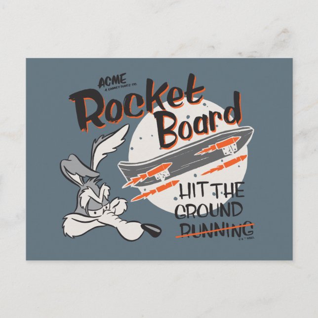 Postal WILE E. COYOTE™ ACME Rocket Board (Anverso)