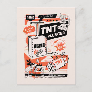 Postal WILE E. COYOTE™   ACME TNT Dynamite Plunger