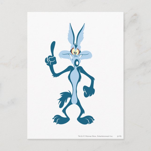 Postal  Wile E. ¡Coyote Blue Aha! (Anverso)