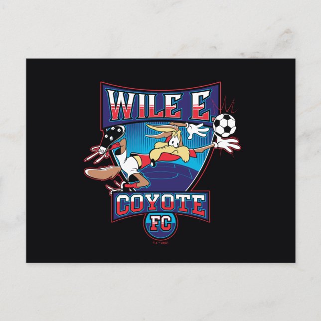 Postal WILE E. COYOTE™ Football Club Badge (Anverso)