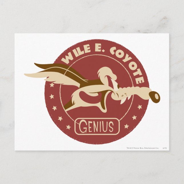 Postal WILE E. COYOTE™ Genius (Anverso)